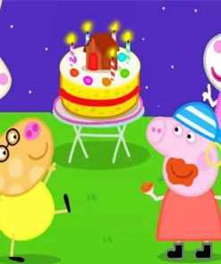 Peppa Pig Cartoon Diamond Painting