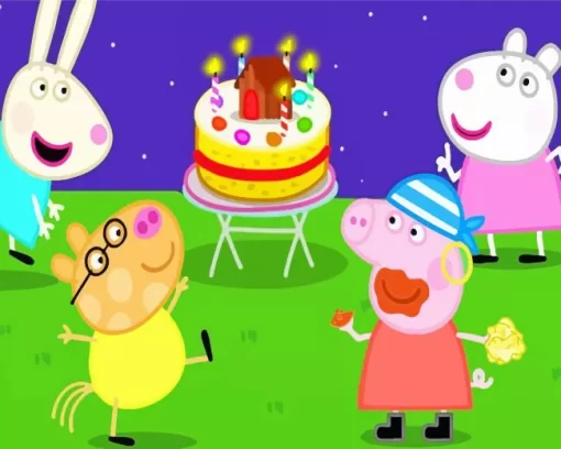 Peppa Pig Cartoon Diamond Painting