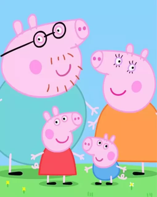 Peppa Pig Family Diamond Painting