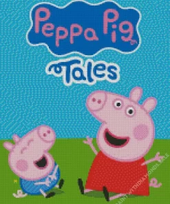 Peppa Pig Poster Diamond Painting