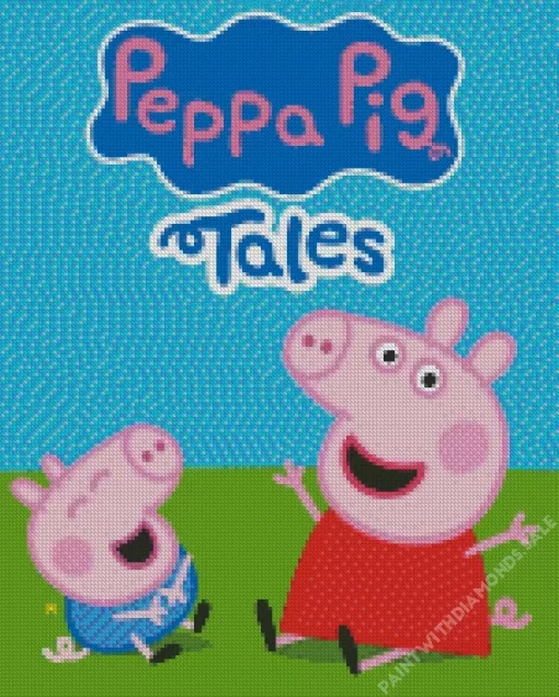 Peppa Pig Poster Diamond Painting