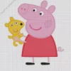 Peppa Pig With Teddy Diamond Painting