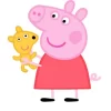 Peppa Pig With Teddy Diamond Painting