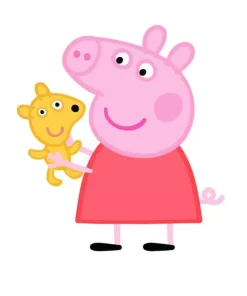 Peppa Pig With Teddy Diamond Painting