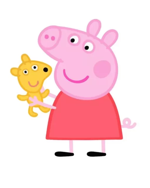 Peppa Pig With Teddy Diamond Painting