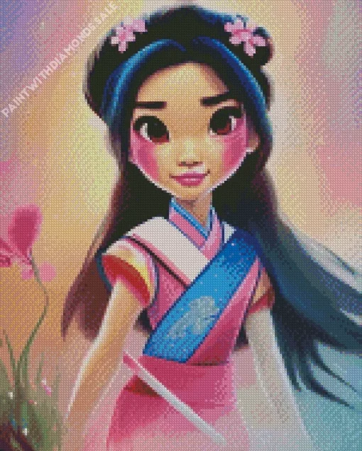 Princess Mulan Art Diamond Painting