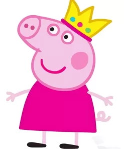 Princess Peppa Pig Wearing Crown Diamond Painting