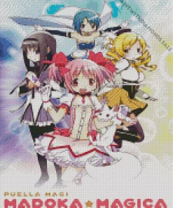 Puella Magi Madoka Magica Anime Poster Diamond Painting