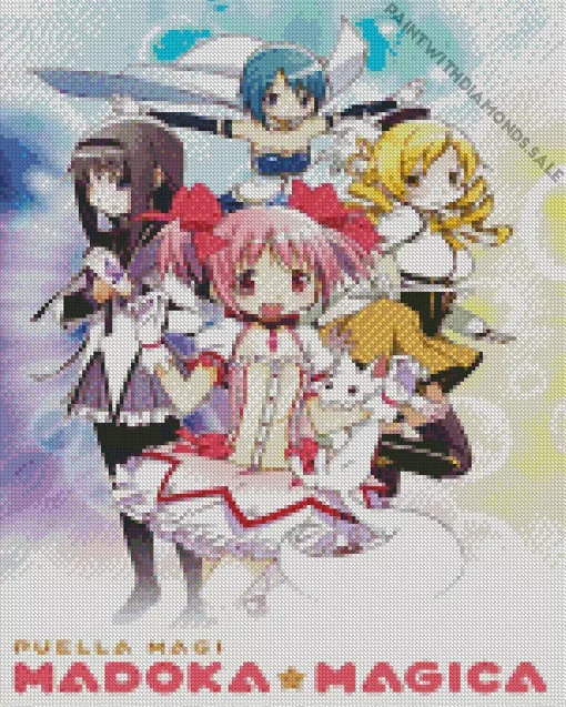 Puella Magi Madoka Magica Anime Poster Diamond Painting