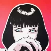 Pulp Fiction Uma Thurman Pop Art Diamond Painting