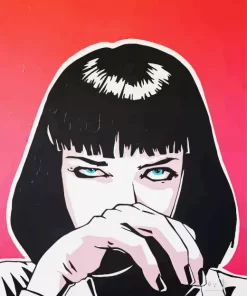 Pulp Fiction Uma Thurman Pop Art Diamond Painting