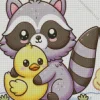 Raccoon And Duck Diamond Painting