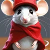 Rat Wearing Red Diamond Painting