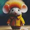 Rat With Afro Hair Diamond Painting