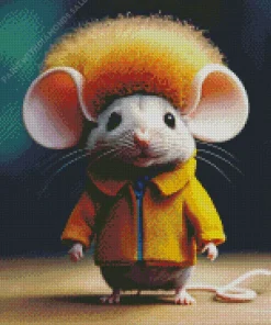 Rat With Afro Hair Diamond Painting