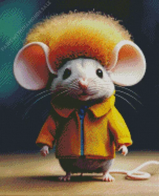 Rat With Afro Hair Diamond Painting