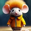 Rat With Afro Hair Diamond Painting