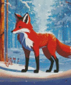 Red Fox Diamond Painting