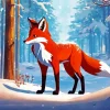 Red Fox Diamond Painting