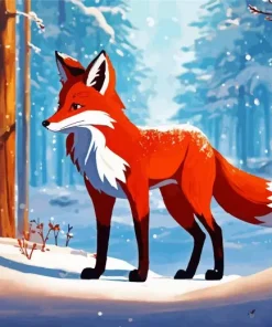 Red Fox Diamond Painting