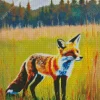 Red Fox Diamond Painting