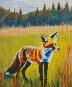 Red Fox Diamond Painting