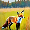 Red Fox Diamond Painting