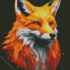 Red Fox Head Diamond Painting