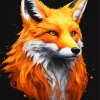 Red Fox Head Diamond Painting