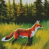 Red Fox In Nature Diamond Painting