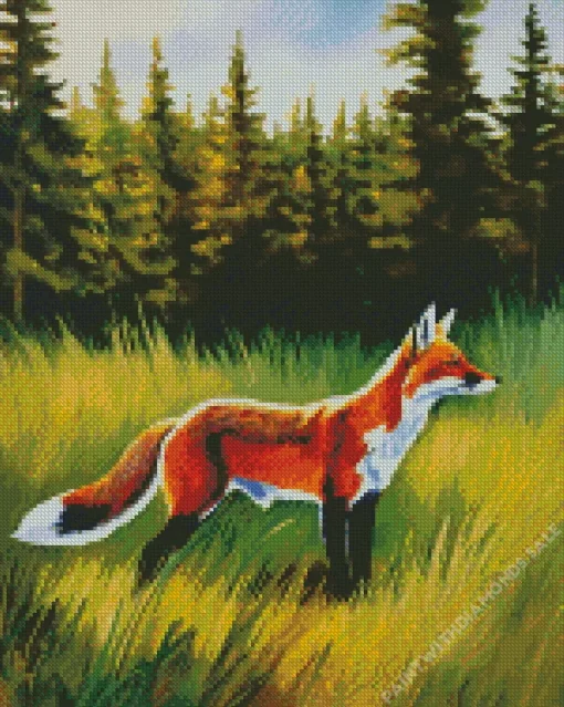 Red Fox In Nature Diamond Painting