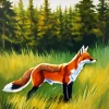 Red Fox In Nature Diamond Painting