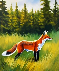 Red Fox In Nature Diamond Painting