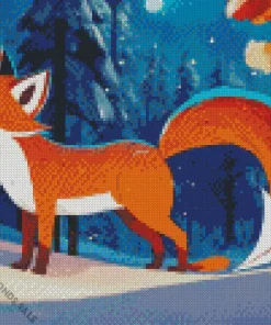 Red Fox In Snow Diamond Painting