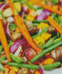 Roasted Fall Vegetables Diamond Painting