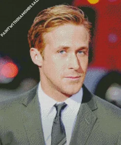 Ryan Gosling In Suit Diamond Painting