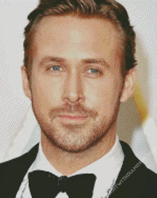 Ryan Gosling Wearing A Suit Diamond Painting