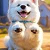 Samoyed Puppy Diamond Painting