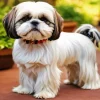 Shih Tzu With Brown Ears Diamond Painting