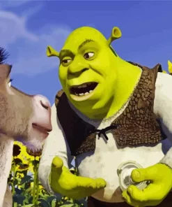 Shrek And Donkey Diamond Painting