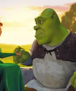 Shrek And Fiona Diamond Painting