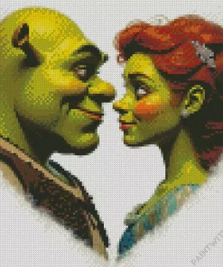 Shrek And Fiona Couple Diamond Painting