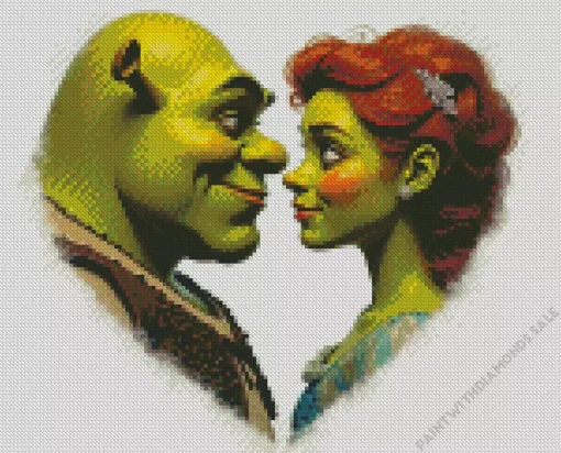 Shrek And Fiona Couple Diamond Painting