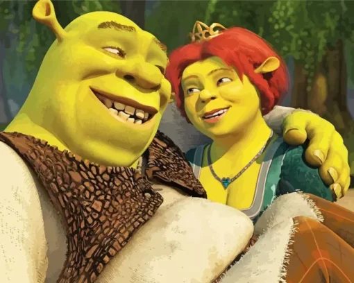 Shrek And His Wife Diamond Painting