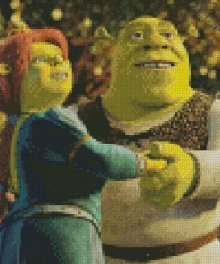 Shrek And Princess Fiona Diamond Painting