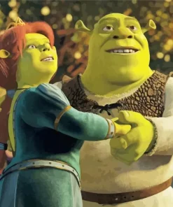 Shrek And Princess Fiona Diamond Painting