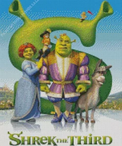 Shrek Characters Poster Diamond Painting