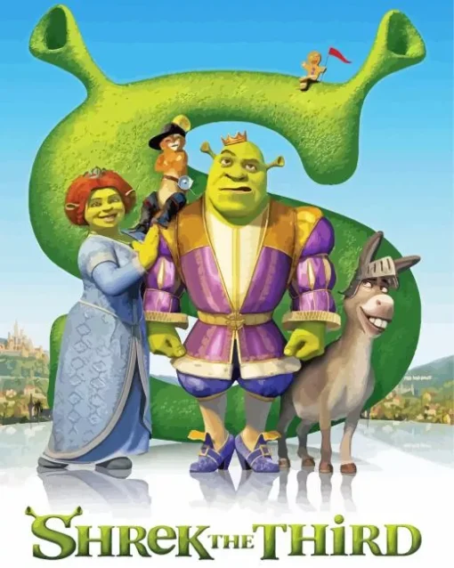 Shrek Characters Poster Diamond Painting