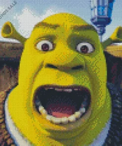 Shrek Screaming Diamond Painting