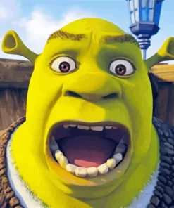 Shrek Screaming Diamond Painting